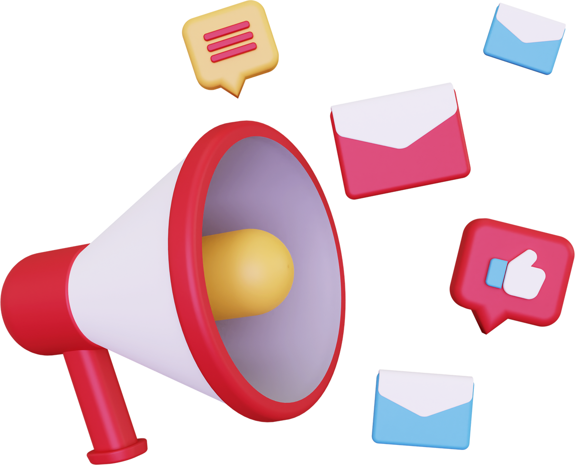 Email Marketing 3D Illustration